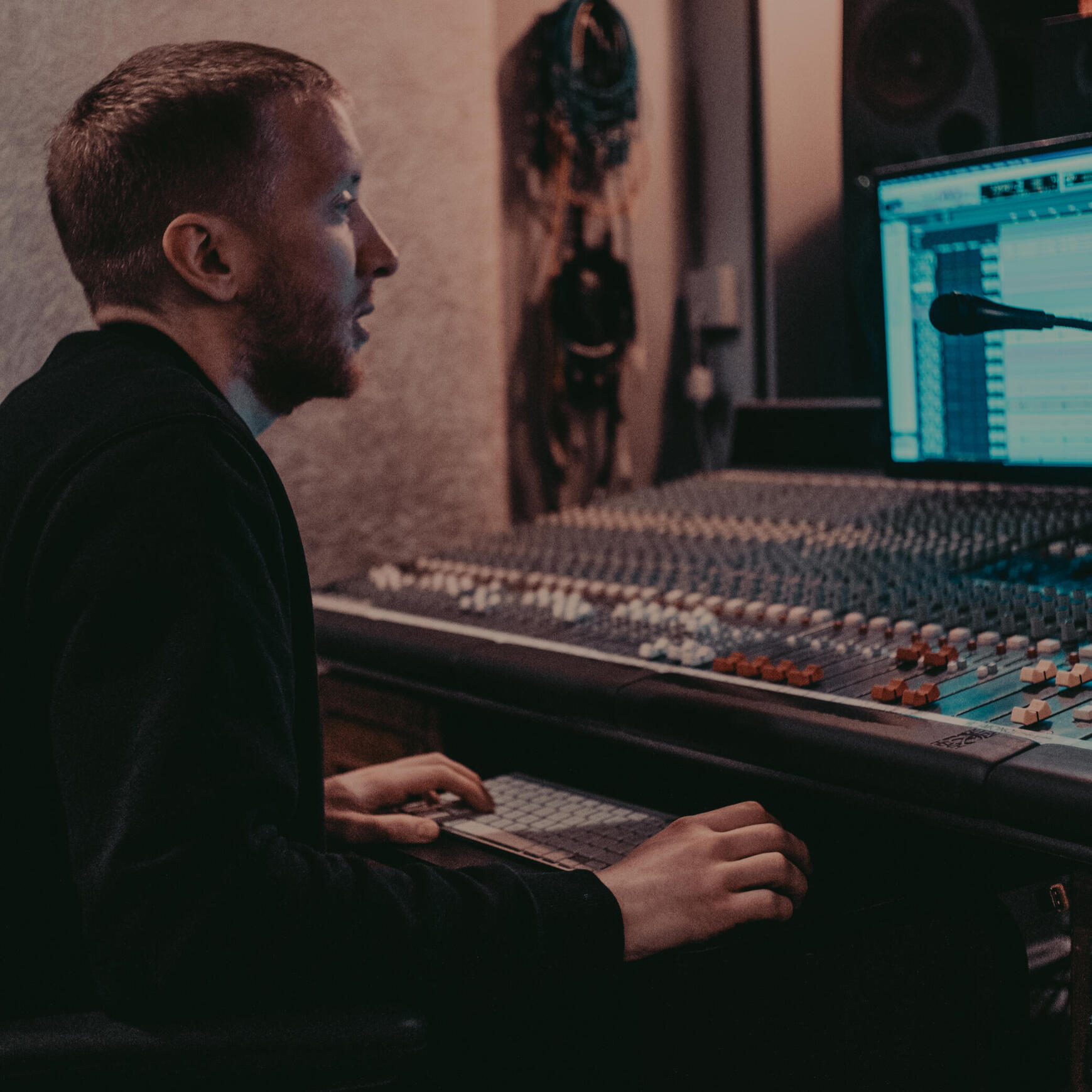 Andy in the studio
